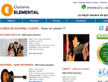 Tablet Screenshot of guitarraelemental.com